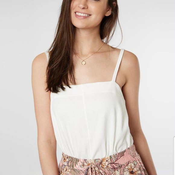 NWT Free People Marissa Ribbed Ivory Bodysuit XS - Picture 2 of 10